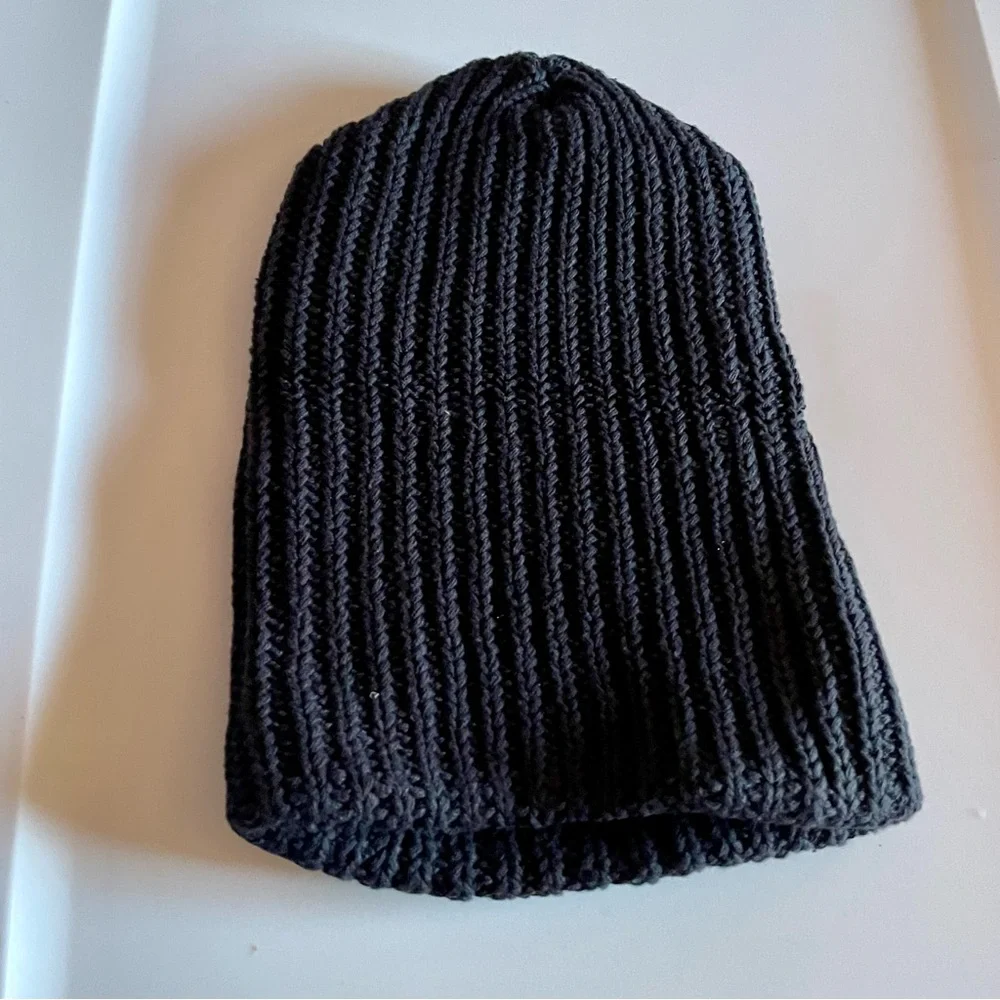 Love Your Melon Black Knit Beanie with Mulan Patch